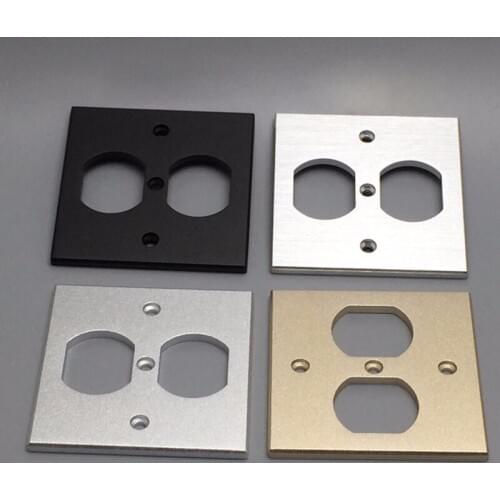 US Socket AC Power Duple Receptacle Cover Outlet Wall Plate Panel 8.5x8.5cm