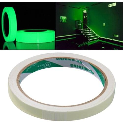 1.5cm*3m Luminous Fluorescent Night Self-adhesive Glow In The Dark Sticker Tape Safety Security Home Decoration Warning Tape