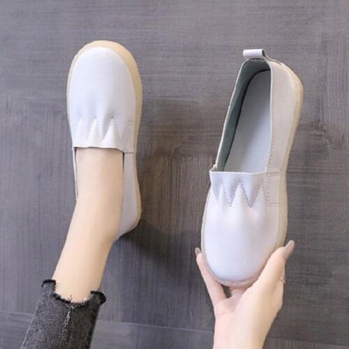 Soft Sole Comfortable Shallow Mouth Set Feet Flat Sole Ladies Single Shoes Summer New Fashion Pure Color Simple Casual Shoes