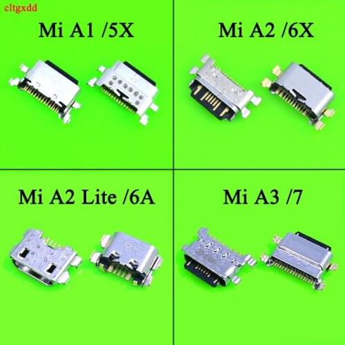 USB Charger Jack Socket For Xiaomi Mi A1 A2 lite A3 5X 6X6A Power Sync Date Charging Port USB Connector Replacement Repair Parts