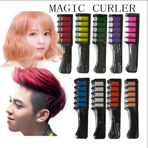 Temporary Hair Chalk Hair Color Comb Dye Salon Party Fans Cosplay Tool EF
