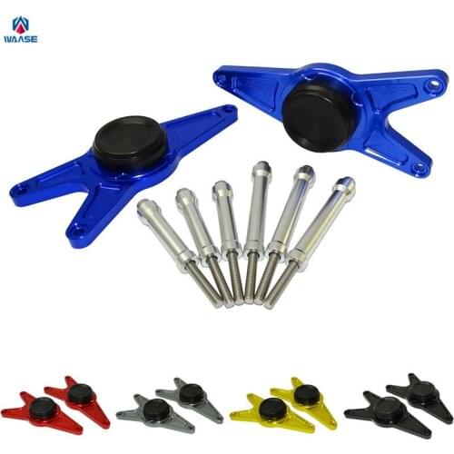 Waase Motorcycle Left & Right Engine Crash Pads Frame Sliders Protector For Honda CBR250R 2010 2011 2012 2013 2014 2015 2016