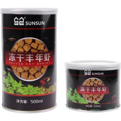 Aquarium Freeze Dried Shrimp Eggs Blocks Tropical Marine Fish Food Nutrition