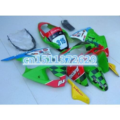ZX6R 00-02 Fairing body kits for Kawasaki Ninja ZX-6R 00 01 02 green black red ZX6R 636 ZX 6R 2000-2002 motorcycle fairings set