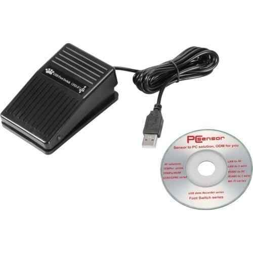 1pcs ROHS USB Pedal Control Keyboard Mouse Plastic Momentary Foot Controller Pedal Switch Foot Switch