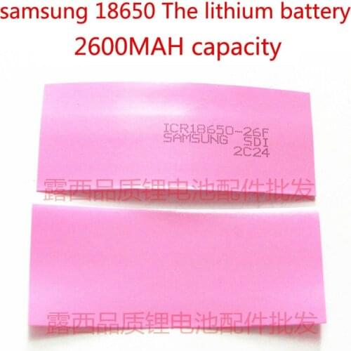 100pcs 18650 lithium battery thermal plastic tube battery leather PVC heat shrinkable tube heat shrinkable tube cell membrane