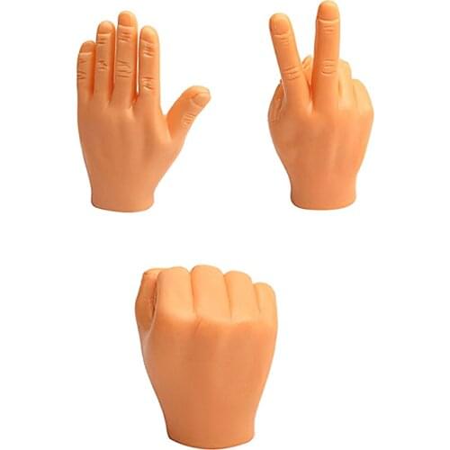 3pcs Mini Puppets Toys Novelty Finger Hands Set Funny Finger Sleeve Play Model Tricky Toy For Children Small Hand Model For Kids