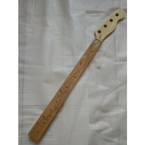 4 string Maple 20 Fret TELE Bass Neck For Electric Bass Guitar Parts
