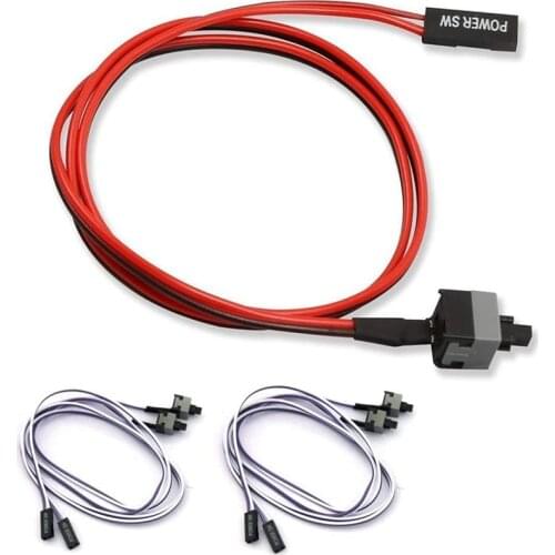 5PCS PC Computer Motherboard Switch Power Cord Host Switch Computer Switch Cord Restart Cord Case Boot Cord Power Cord