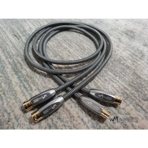 WM AUDIO XLR CABLE fever HIFI audio signal cable 1 square high purity oxygen-free copper plated thick silver Teflon wire core