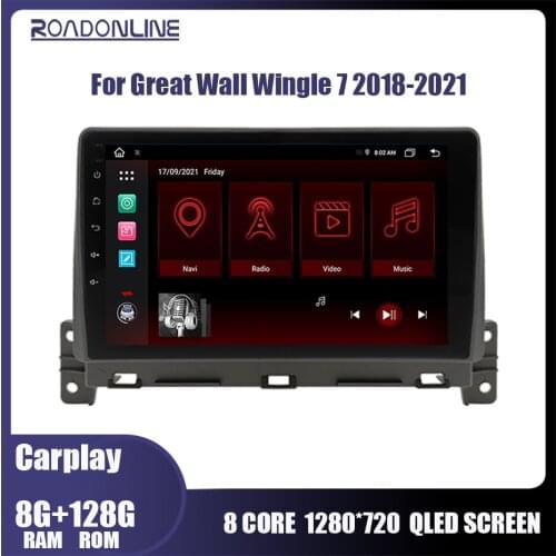 6GB RAM 128GB ROM Car Radio Stereo Receiver For Great Wall Wingle 7 2018 Android 10 Multimedia GPS Navigation Carplay Head Unit