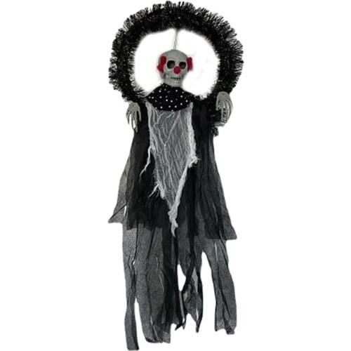 Halloween Ghostface Scarecrow Garland Decoration Garden Scary Hanging Grimace Skull Ghost Garland Ornaments Halloween Decoration