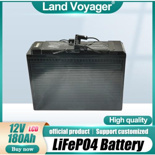12V 150Ah 180Ah LiFePO4 Battery Lithium Power Batteries 3000 Cycles For 12.8V RV Campers Golf Cart Off-Road Off-grid Solar Wind