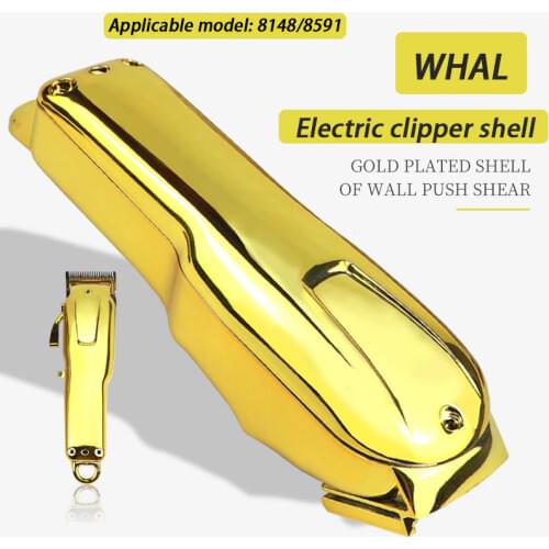Hair clipper front bottom cover trimmer shell DIY rear shell barber shop barber replacement personality design gold-plated