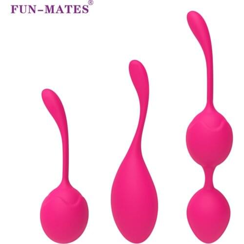 Mechanical Exercise Pelvic Trainer Kegel Ball Ben Wa Vaginal Strengthening Silicone Shrinking Egg Massager Sex Toys For Women