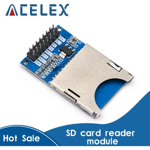 1PCS Hot Sale Reading and Writing Module SD Card Module Slot Socket Reader ARM MCU for arduino DIY Starter Kit