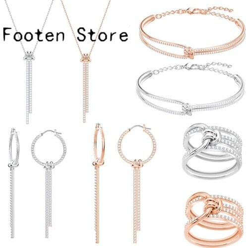 SWA Fashion Ladies Jewelry Charming Exquisite New Fashion Jewelry Accessories Set Party Romantic Jewelry Gifts For Women