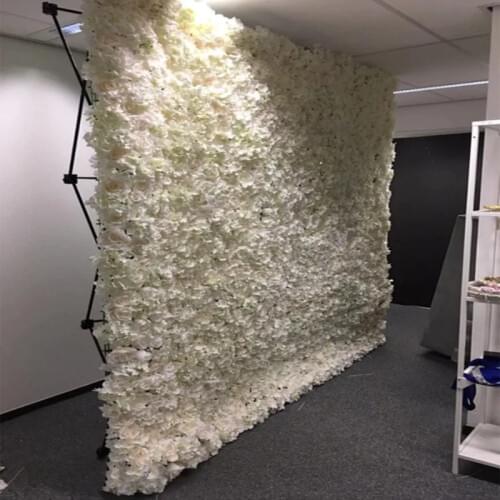 New Arrival 240x240cm Upscale Hydrangea Flower Wall Set with Stand DIY Wedding Background Decorations Free Delivery