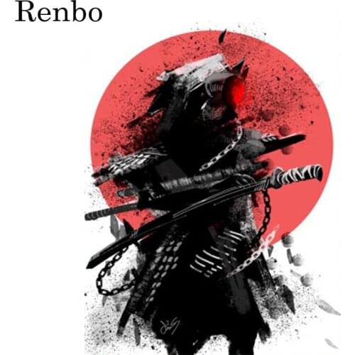 Full Drill Square Japanese Samurai 5D Diamond Painting Cross Stitch Kit Diamond Embroidery Patterns rhinestones Diamond Mosaic