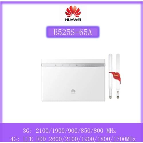 Unlocked Huawei B525 B525S-65a 4G LTE Cat6 CPE 300Mbps Wireless Router Plus Antenna PK B315 B528 E5186 E5787