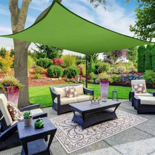 Garden Shade Sail Outdoor Waterproof Sun Shelter Camping Durable Shade Awnings Moistureproof Beach Awning Pool Sun Shade Tent