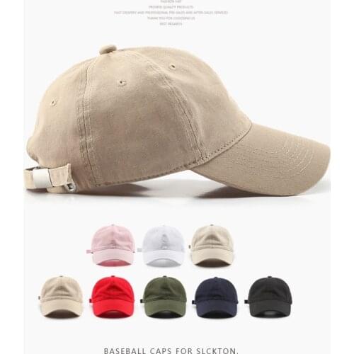 SLECKTON Cotton Baseball Cap for Women and Men Fashion Snapback Hat Casual Summer Sun Caps Soft Top Hats Unisex Wholesale 2021