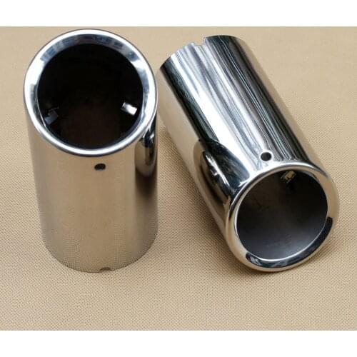 Steel Tailpipe Cover Trim Fit For VW Jetta 6 MK6 2.0 2.5 2011-2014 Accessories Rear Muffler Exhaust Tail Pipe Tips Part