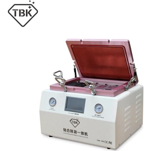 TBK308 Automatic Vacuum Laminating LCD Repair Refurbishing OCA Remover bubbler Integrated 2in1 touch screen repair 15in