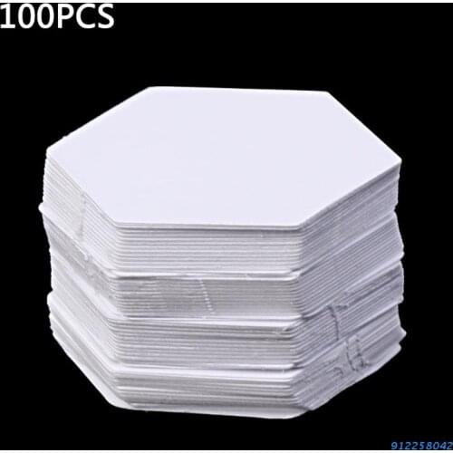 100Pcs Hexagon Templates for Patchwork Paper Quilting Sewing Craft DIY Six Sizes for Quilting and Patchwork and other Crafts