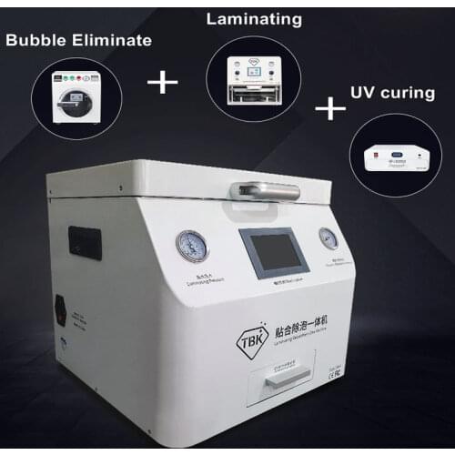 TBK 308A-PRO 15 Inches Bubble Eliminate OCA Vacuum Laminating Machine for Apple Android Mobiles Tablets Optional UV Curing Oven