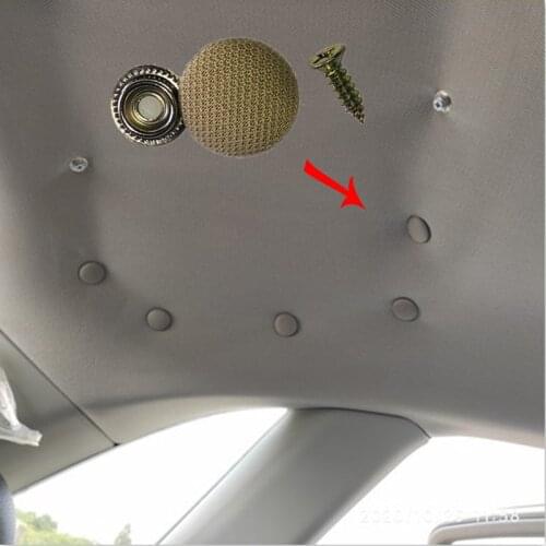 10pcs Universal Car Interior Ceiling Roof Repair Sheds Clip Cloth Fixing Screw Cap Automotive Care Fabric Buckle Rivets Retainer