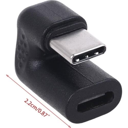 180 Degree USB 3.1 Type C Male to Female Up & Down Angled USB C Converter Adapter for Cellphone Mobile Phone Tablet PC