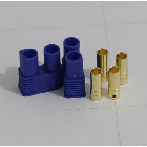 2set/lot EC3 3mm Male-Female Type Battery Connector Golden Battery Connector Bullet Plug