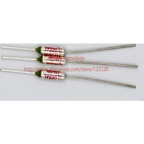 20pcs/lot) RY220 TF 220 Degree Celsius 220C 10A 250V Temperature Thermal Fuse