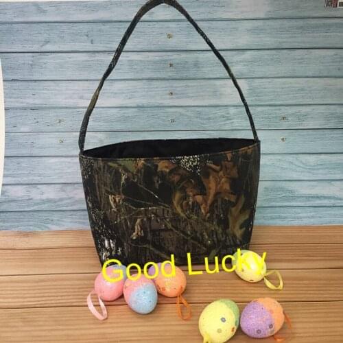 200pcs/lot Wholesale Cheap Holiday Tote Bag Easter tail Baskets Personalized Seersucker Easter Buckets Candy Bags