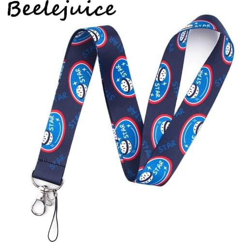 24pcs Happy Planet Lanyard for Keys Phone Cool Neck Strap Lanyard for Camera Whistle ID Badge Cute webbings ribbons Gifts