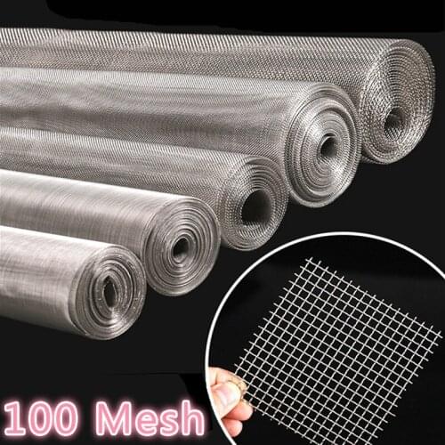 30.5x122 cm 304 Stainless Steel Mesh Filter Net Metal Front Repair Fix Mesh Filtration Woven Wire Screening Sheet Screening fil