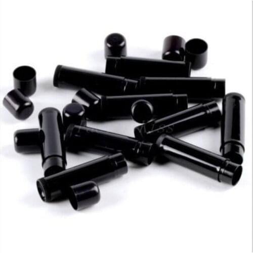 Free shipping 200pc/lot 5ml Cosmetic Lip Balm Black Lipstick tube fashion lip gloss Lipgloss Empty Container Tube HZ03