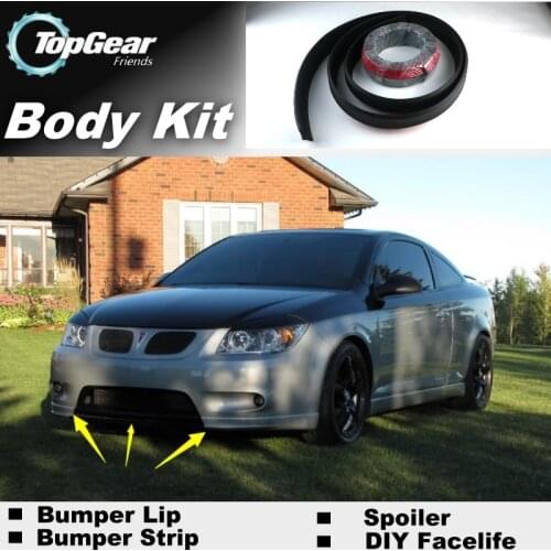 Bumper Lip Deflector Lips For Pontiac G4 G5 Pursuit Cobalt Front Spoiler Skirt For TopGear Fans Car Tuning / Body Kit / Strip