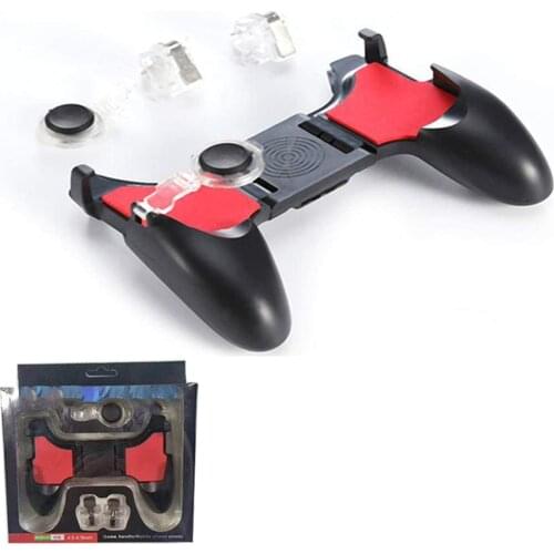 5 in 1 Phone Controller Gamepad L1 R1 Fire Shooter Trigger Handle for PUBG, Joystick Remote Grip for Android iOS 4.7-6.5" Phone