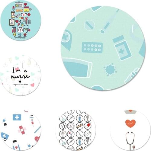 Nurse Medical Medicine Health Heart Painted Beautiful Badge Brooch Pin Accessories For Clothes Backpack Decoration gift