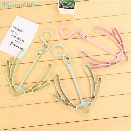 Creative Windproof Double Hook Shoe-Drying Rack Balcony Outdoor Multi-Functional Hanging Shoe-Drying Rack Rotate Plastic Hook