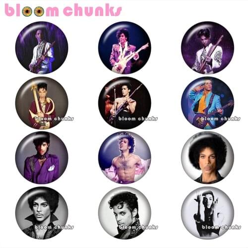 Music prince bass glass snap button Round photo glass cabochon demo flat back Making findings 12mm/18mm/20mm/25mm A9019