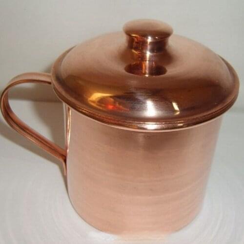 Pure Copper Cup Mug Fine Polished Prevention of Vitiligo Purple