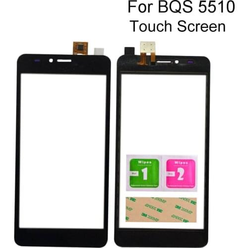 Tape Touch Screen Digitizer Panel Glass For BQ 5510 BQ-5510 BQS 5510 BQS-5510 Strike Power Max Touchscreen Sensor Tools 3M Glue