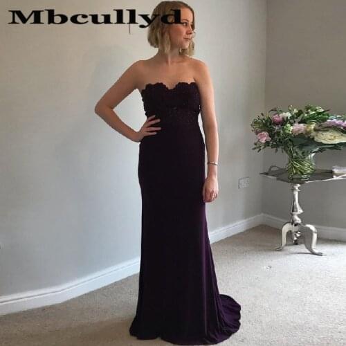 Mbcullyd Popular Mermaid Bridesmaid Dresses Long 2020 Sweetheart Chiffon Wedding Guest Dress For Women Robe Demoiselle D'honneur