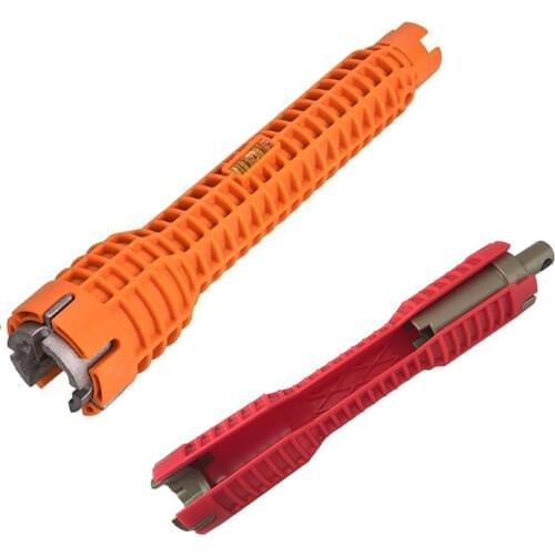 Multifunctional Lightweight Home Kitchen Bathroom Faucet and Sink Installer Wrench Anti-Slip Handle Double Head Wrench Tool