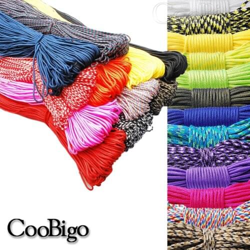 100ft Dia.2mm Strand Core Paracord Bracelet Lanyard Camp Rope Clothesline Survival Parachute Cord Fashion Beads Jewelry Making