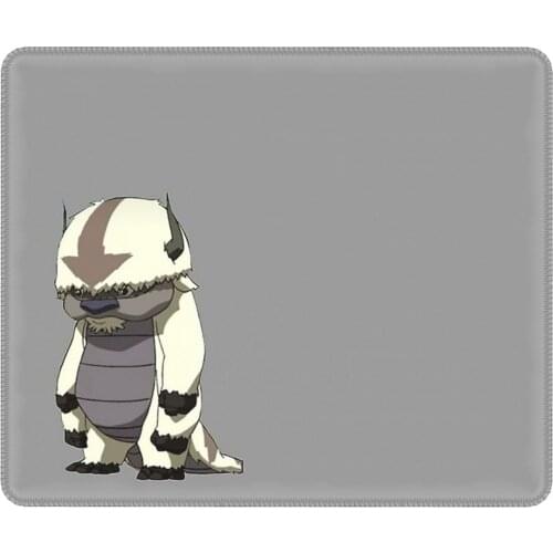 Appa Standing Amazing Mouse Pad Avatar The Last Airbender with Locking Edge Mouse Mats Rubber Computer Keyboard Desk Pad