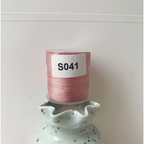 S041 A Roll Wholesale 2mm-36mm 100% Pure Silk Embroidery Ribbons Handcraft Supply Double Faced Thin Taffeta Silk Ribbon